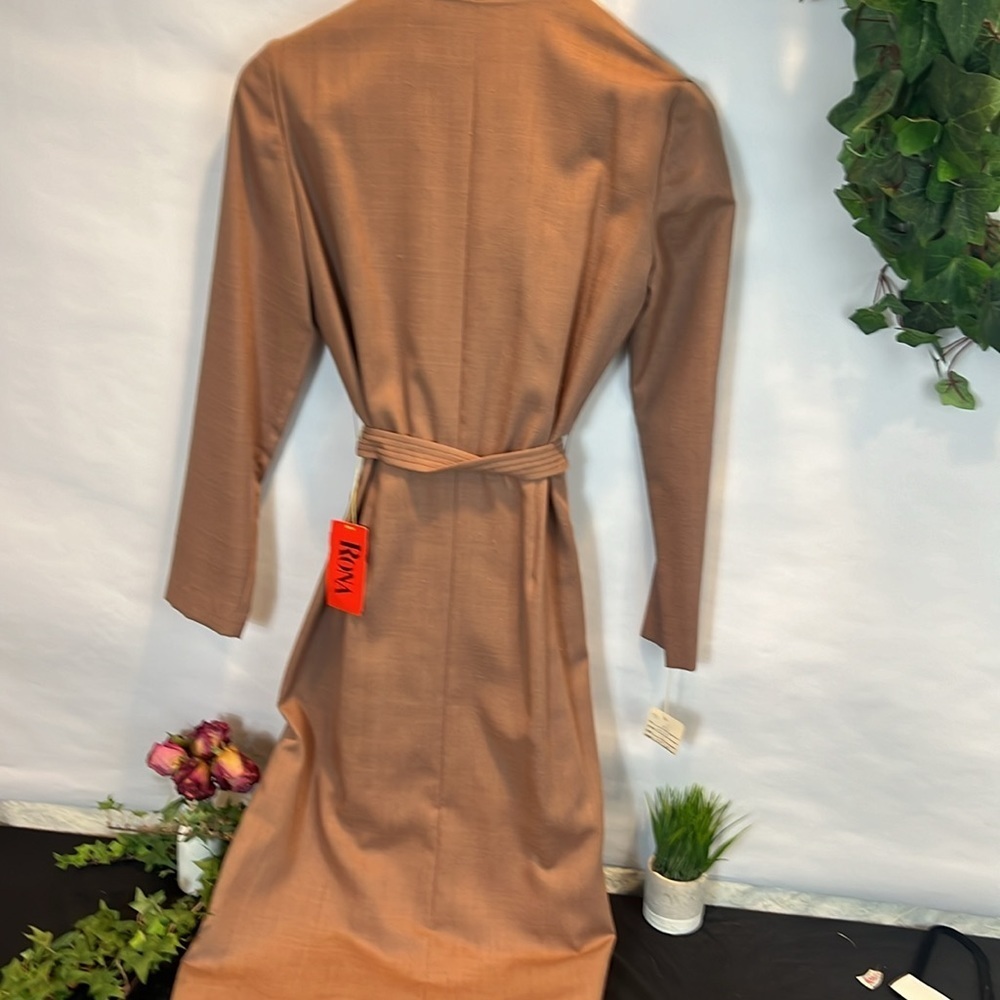 NWT Brown Rona New York Button Down Dress - Picture 8 of 8